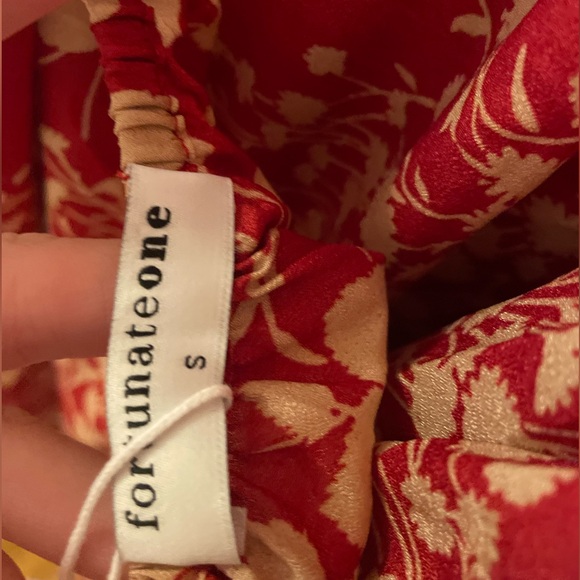 Fortunate One Maxi Dress. Size Small. Red pattern - Picture 11 of 11